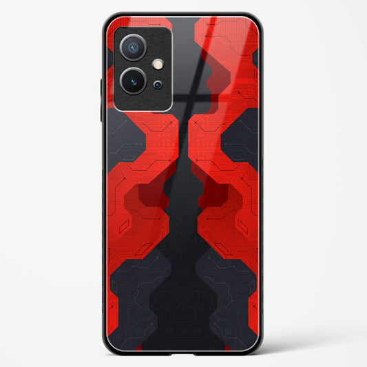 Crimson Fury - Vivo Y75 5G Glass Gripper Case