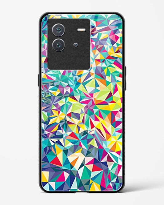 colorful geometric abstract - Vivo iQOO Neo 6 5G Glass Gripper Case