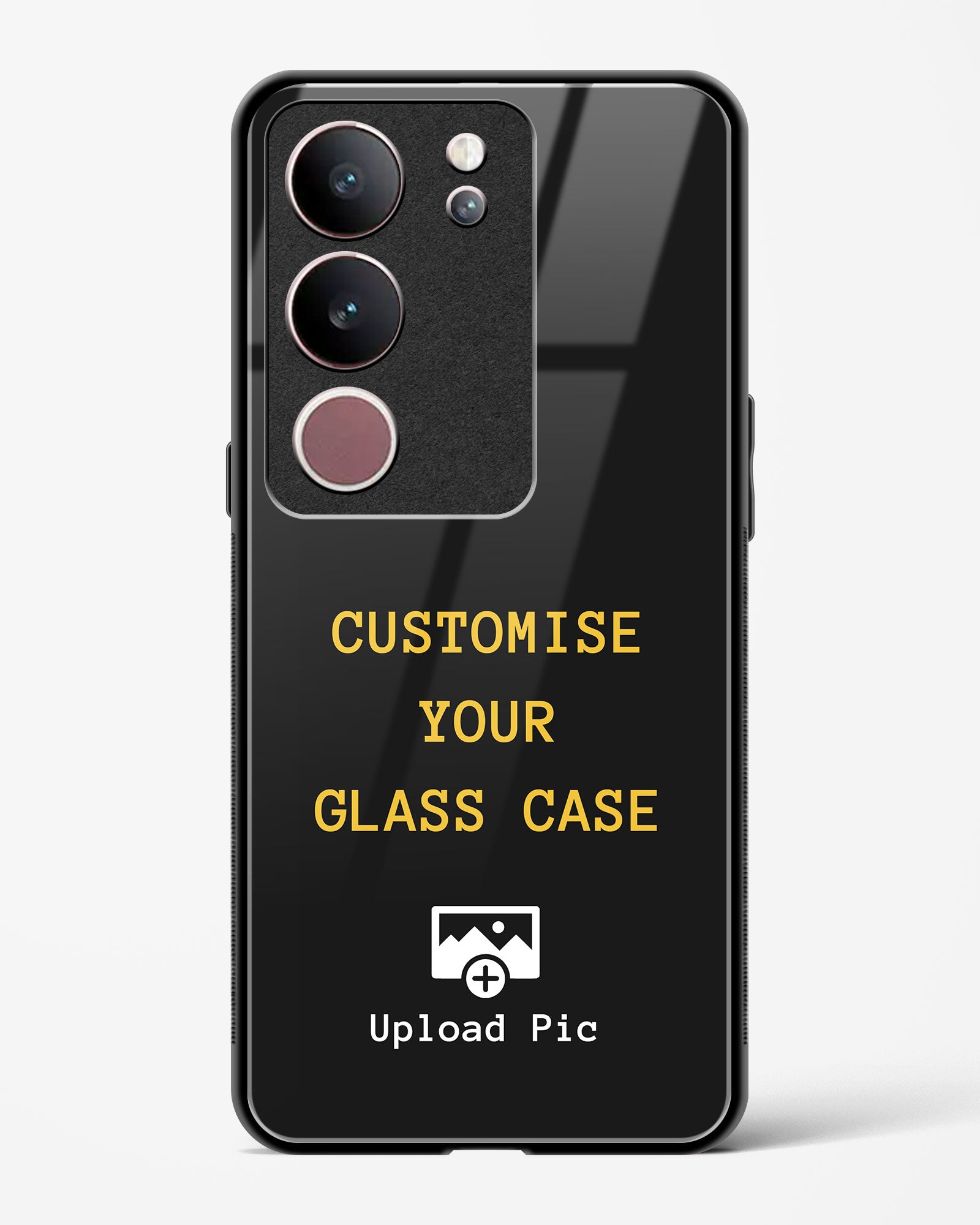 Customizable - Vivo V29 Glass Gripper Case