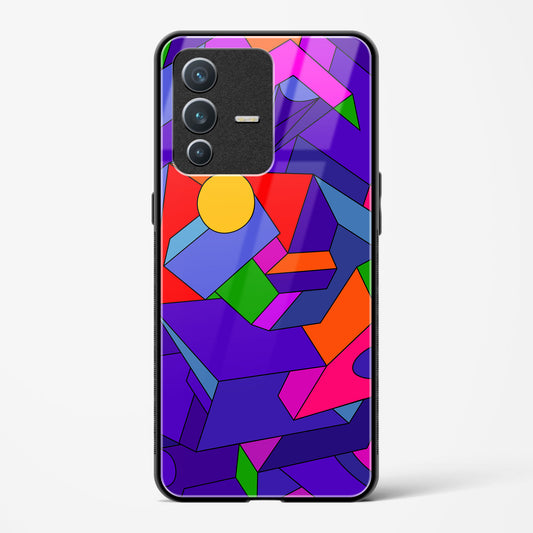 Geometric Chroma  - Vivo V23 Glass Gripper Case