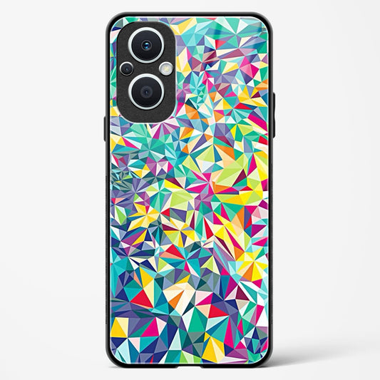 colorful geometric abstract - Oppo F21s Pro 5G Glass Gripper Case