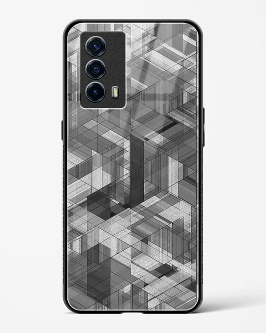 Black Diamond Grid - Vivo iQOO7 Glass Gripper Case