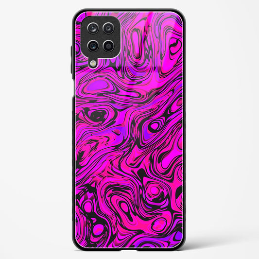 Colourful Liquid Vector - Samsung Galaxy A12 Glass Gripper Case