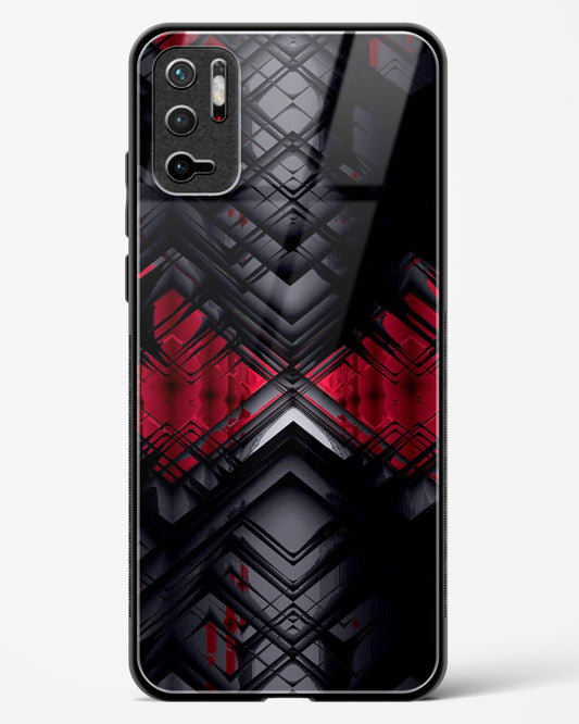 Red Eclipse - POCO M3 Pro Glass Gripper Case