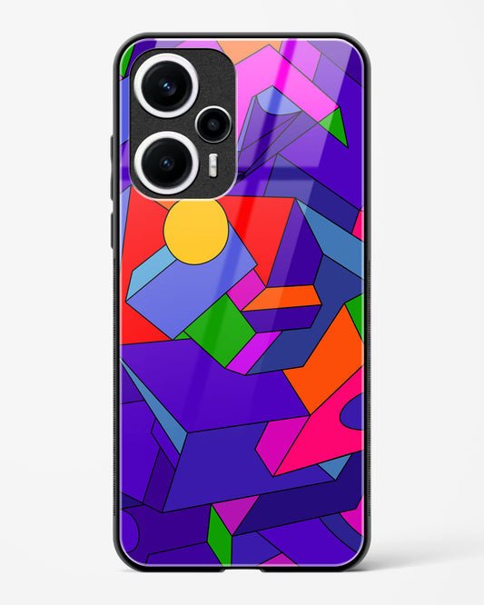 Geometric Chroma - POCO F5 5G Glass Gripper Case