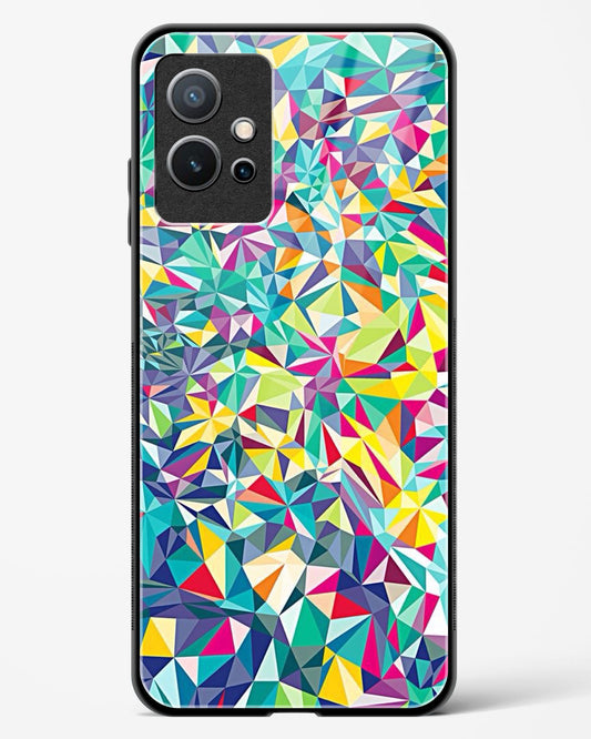 colorful geometric abstract - Vivo iQOO Z6 5G Glass Gripper Case