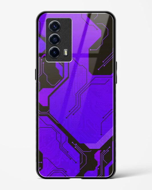 Purple Pulse - Vivo iQOO7 Glass Gripper Case