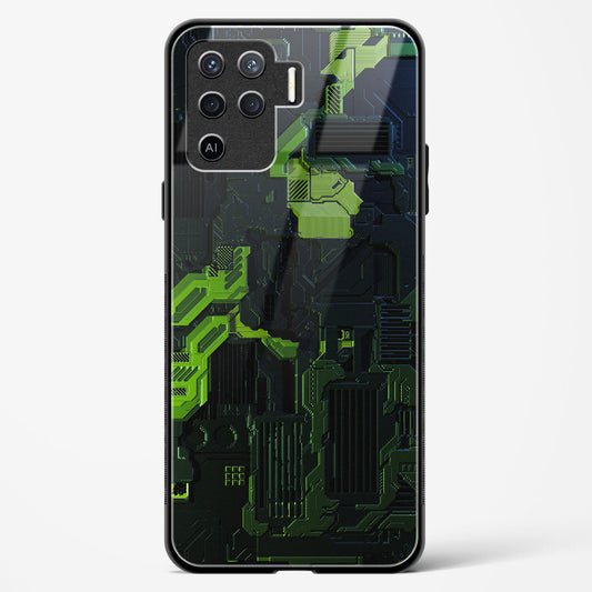 Shadowed Jade - Oppo F19 Pro Glass Gripper Case