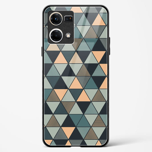 Triangle Mosaic - Oppo F21 Pro 4G Glass Gripper Case