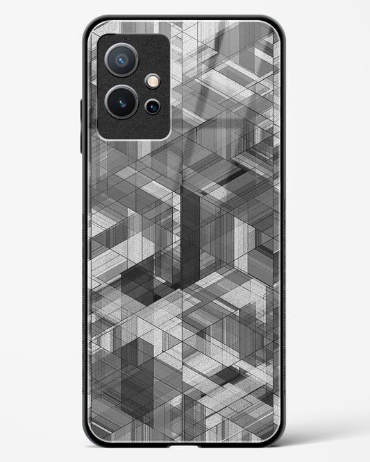 Black Diamond Grid - Vivo iQOO Z6 5G Glass Gripper Case