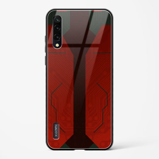 Scarlet Sentinel - Mi A3 Glass Gripper Case