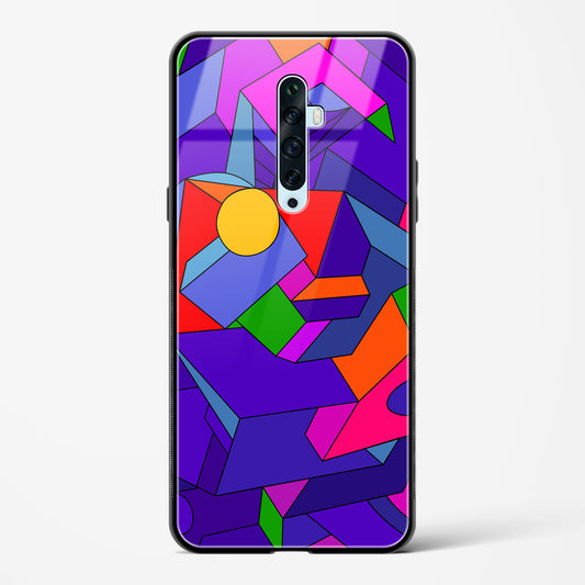 Geometric Chroma  - Oppo Reno 2F Glass Gripper Case