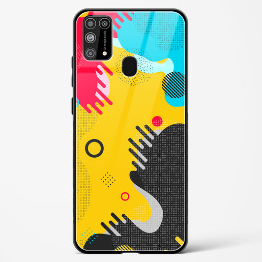 Boho Abstract - Samsung Galaxy M31 Prime Glass Gripper Case