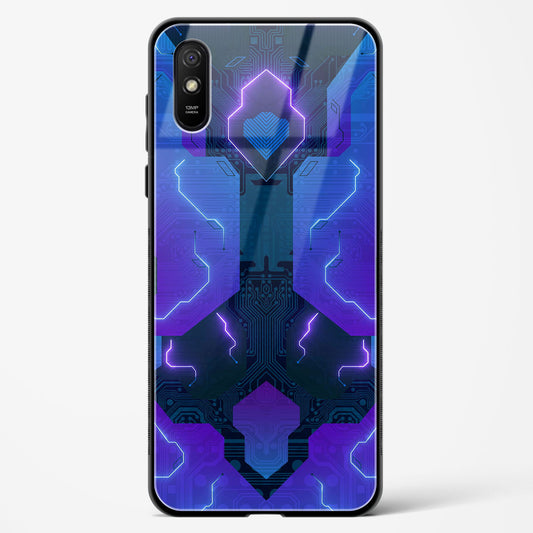 Electric Blueburst - Redmi 9A Glass Gripper Case