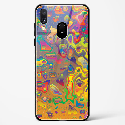 Contour Map - Samsung Galaxy A40 Glass Gripper Case