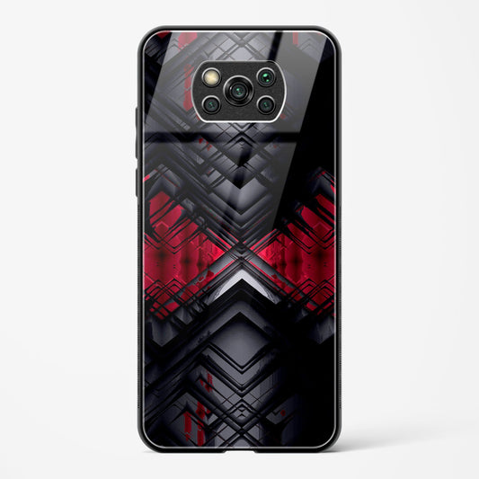 Red Eclipse - POCO X3 Pro Glass Gripper Case