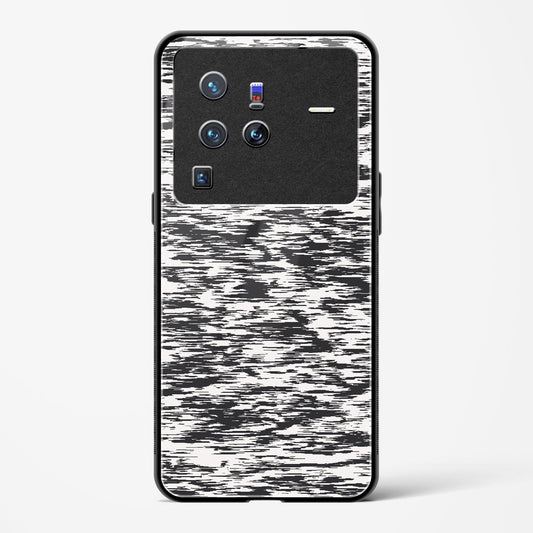 Black and White Glitch - Vivo X80 Pro 5G Glass Gripper Case