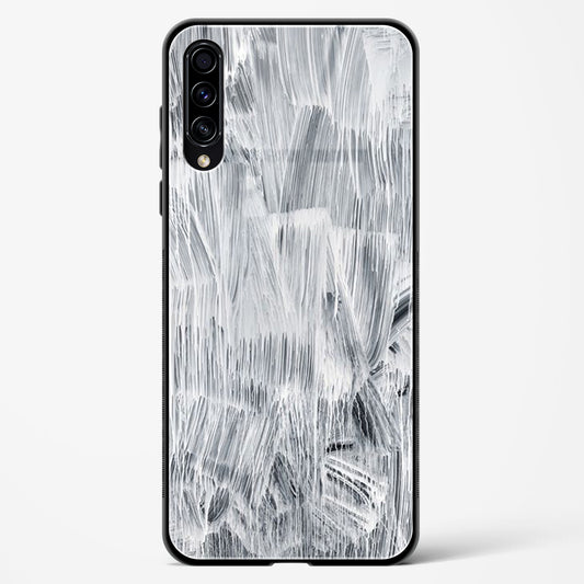 White Paint - Samsung Galaxy A50S Glass Gripper Case