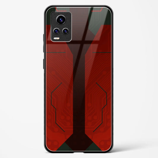 Scarlet Sentinel - Vivo V20 Pro Glass Gripper Case