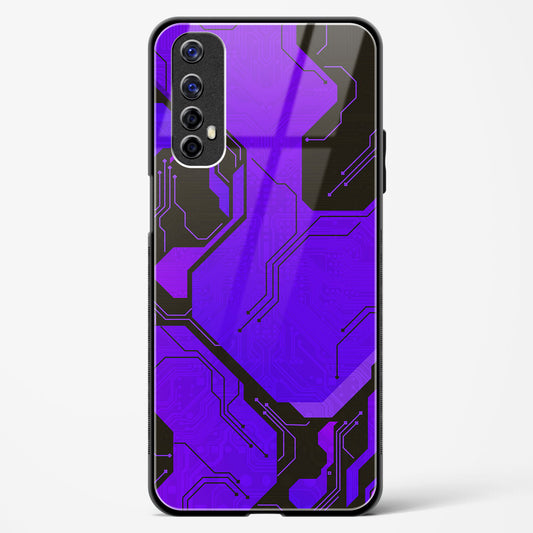 Purple Pulse - Realme 7 Glass Gripper Case