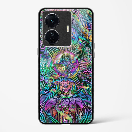 Trippy Galaxy  - Vivo T1 Pro 5G Glass Gripper Case