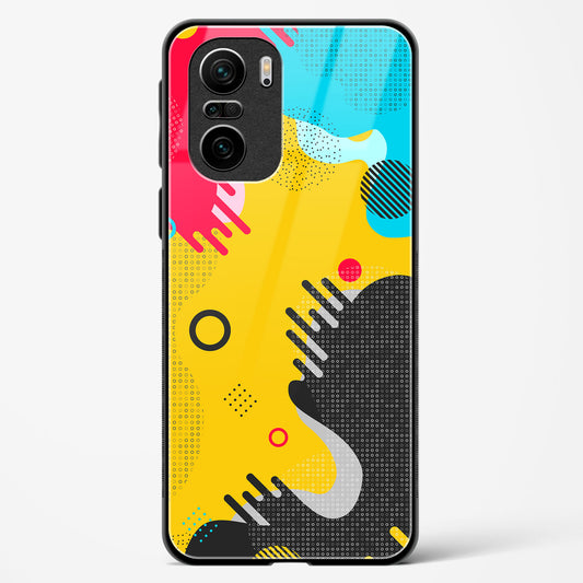 boho abstract - POCO F3 Glass Gripper Case