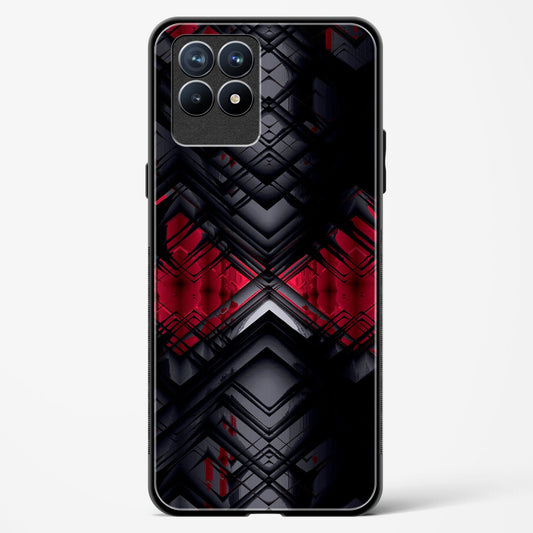 Red Eclipse - Realme 8i Glass Gripper Case