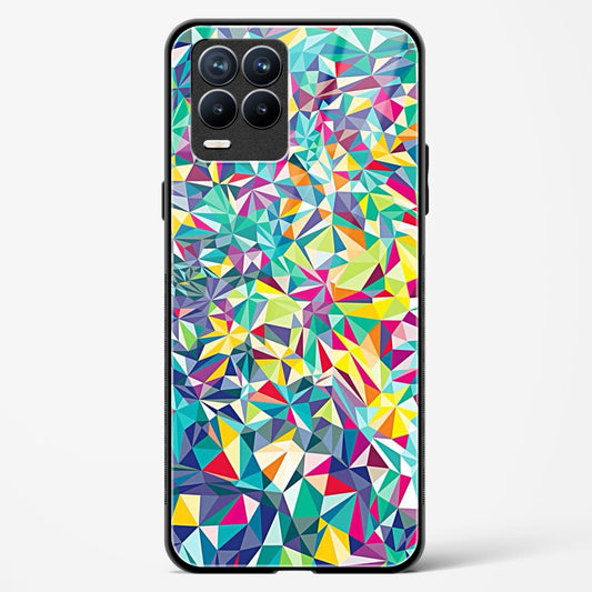 colorful geometric abstract - Realme 8 Pro Glass Gripper Case