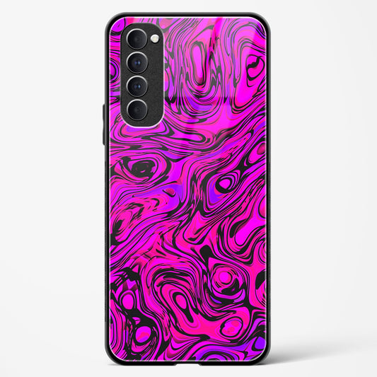 Colourful Liquid Vector - Oppo Reno 4 Pro Glass Gripper Case