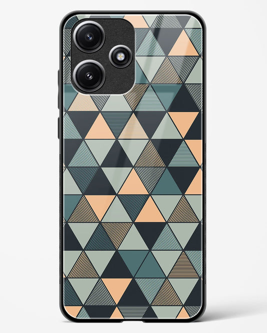 Triangle Mosaic - Redmi 12 5G Glass Gripper Case