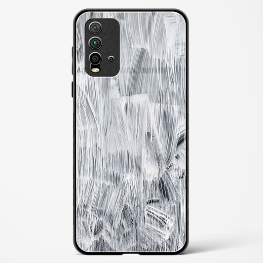 white paint - Redmi 9 Prime Glass Gripper Case