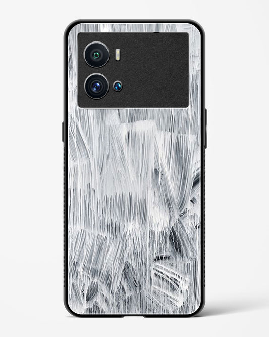 White Paint - Vivo iQOO9 Pro 5G Glass Gripper Case