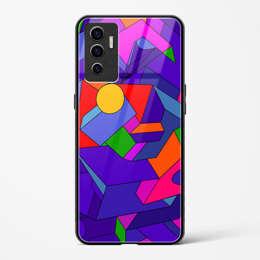 Geometric Chroma  - Vivo V23e 5G Glass Gripper Case