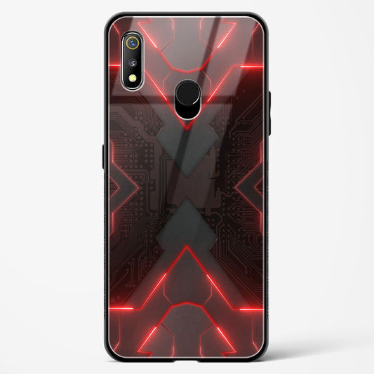 Red Horizon - Realme 3 Pro Glass Gripper Case