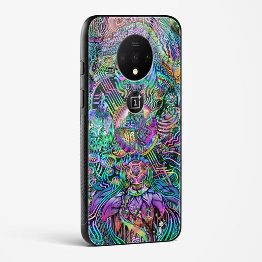 Trippy Galaxy OnePlus OnePlus 7T Glass Gripper Case