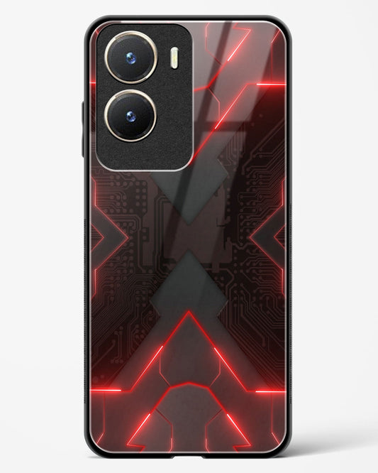 Red Horizon - Vivo T2x 5G Glass Gripper Case