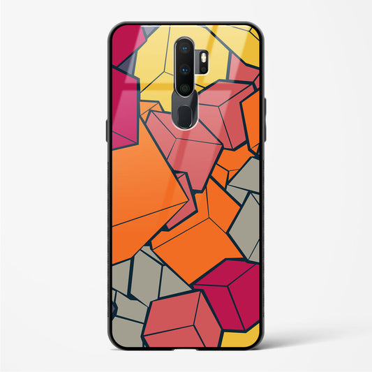 Cubic Blast - Oppo A5 2020 Glass Gripper Case