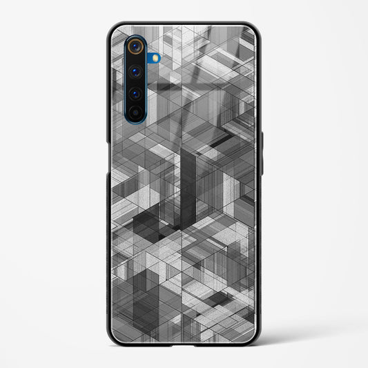 Black Diamond Grid - Realme 6 Pro Glass Gripper Case