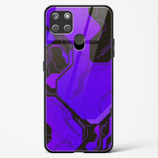 Purple Pulse - Realme C25Y Glass Gripper Case