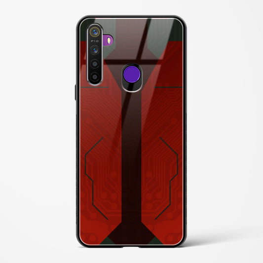 Scarlet Sentinel - Realme 5s Glass Gripper Case