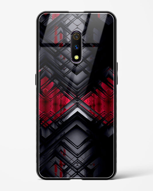 Red Eclipse - Realme X Glass Gripper Case