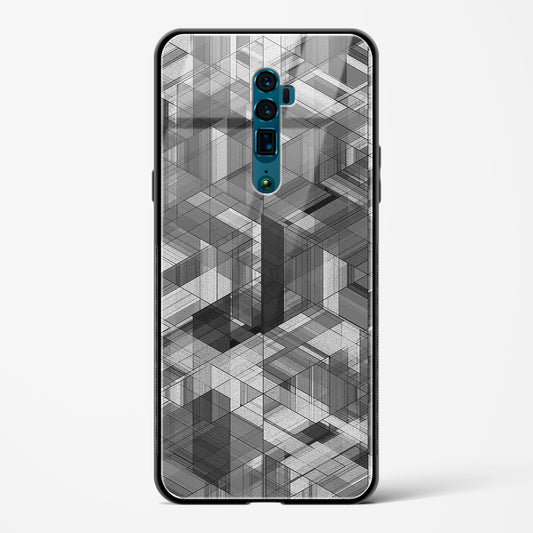 Black Diamond Grid - Oppo Reno 10X Zoom Glass Gripper Case