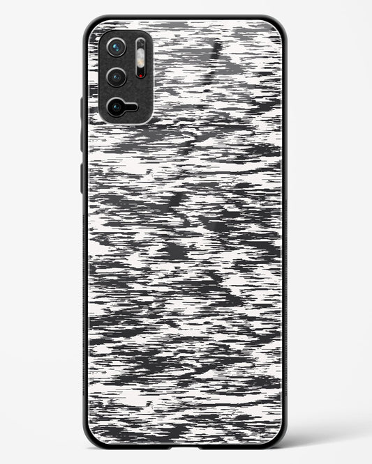 Black and White Glitch - Redmi Note 10 5G Glass Gripper Case