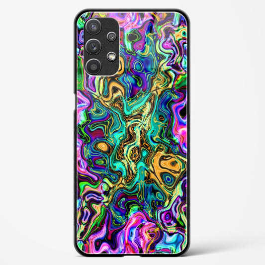 Rainbow Flames Pattern - Samsung Galaxy A32 5G Glass Gripper Case