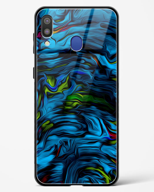 Aquatic Blue - Samsung Galaxy M20 Glass Gripper Case