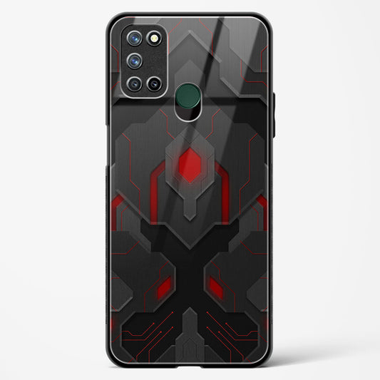 Obsidian Inferno - Realme 7i Glass Gripper Case