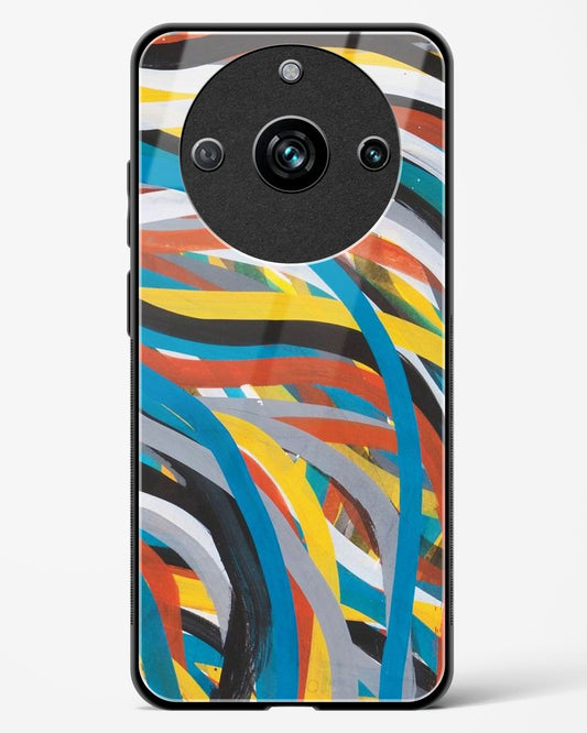 colorful stroke pattern - Realme 11 Pro 5G Glass Gripper Case