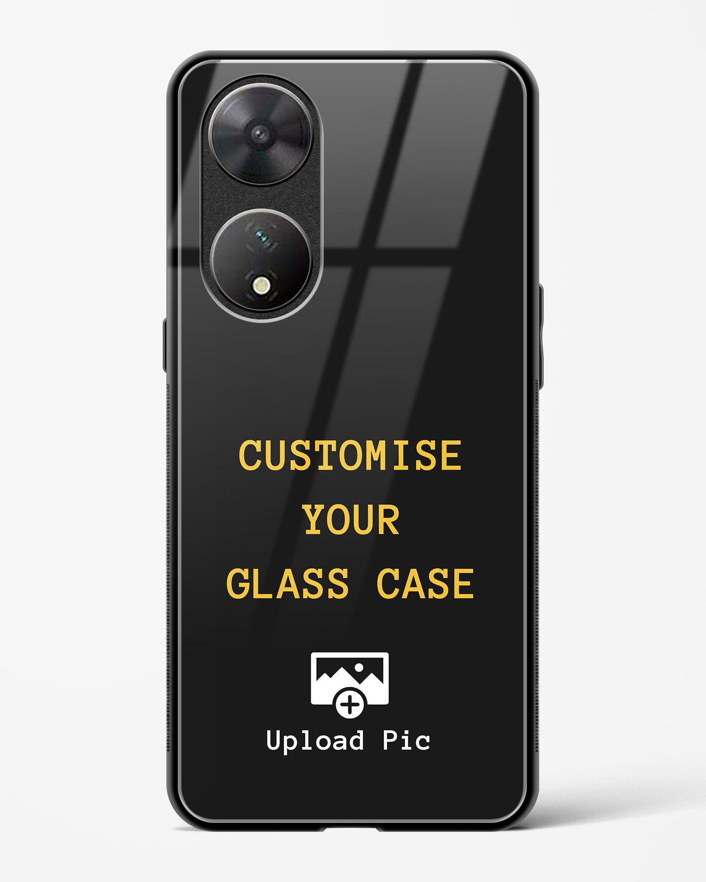 Customizable - Vivo T2 5G Glass Gripper Case