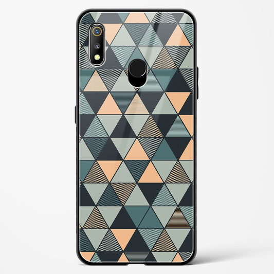 Triangle Mosaic - Realme 3 Pro Glass Gripper Case