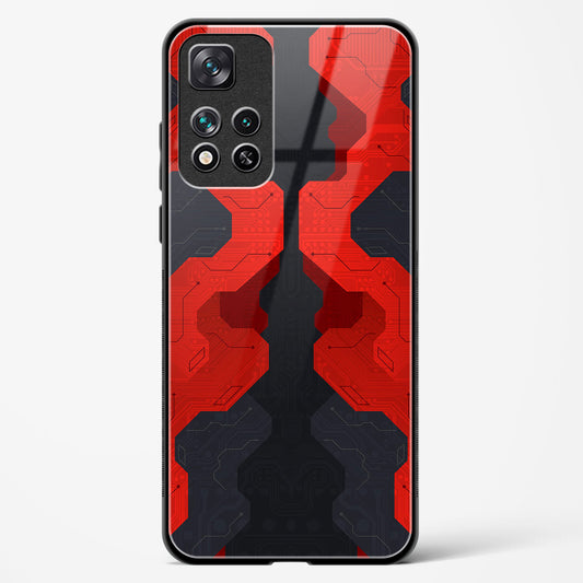 Crimson Fury - Xiaomi 11i Hypercharge 5G Glass Gripper Case